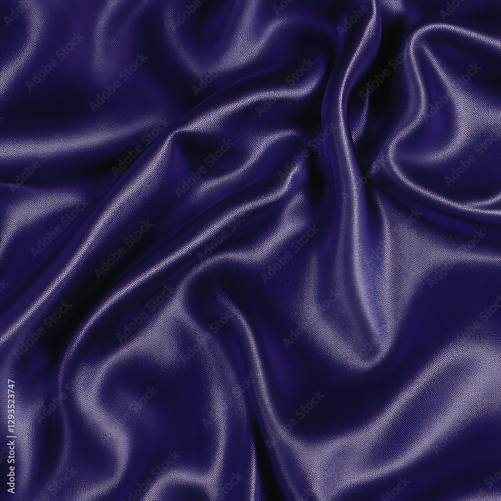 Obraz premium Deep purple silk fabric draped