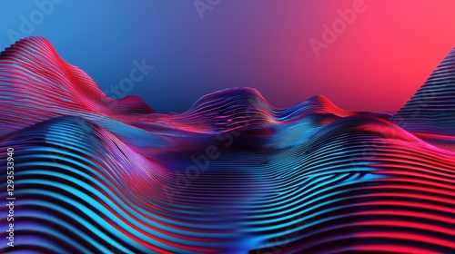 A futuristic dream where AI has merged with organic life, forming glowing sentient landscapes that evolve infinitely