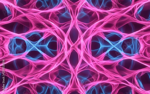 A sentient algorithm expanding into infinity, glowing in a surreal luminous network of interconnected digital consciousness