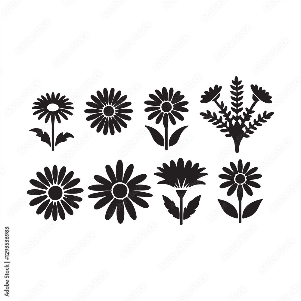 custom made wallpaper toronto digitalset of floral elements