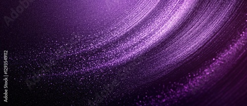 Striking purple background merging with a deep black background to create a dramatic contrast for artistic use