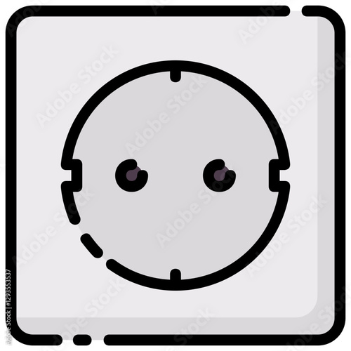 current vector filled outline icon