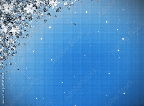 Wallpaper Mural Sparkling stars scattered against a blue background   Torontodigital.ca