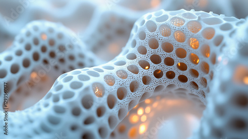 Futuristic Spheres, Honeycomb Lattice, Advanced Biomaterial