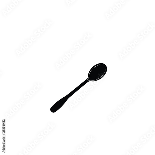 black plastic spoon