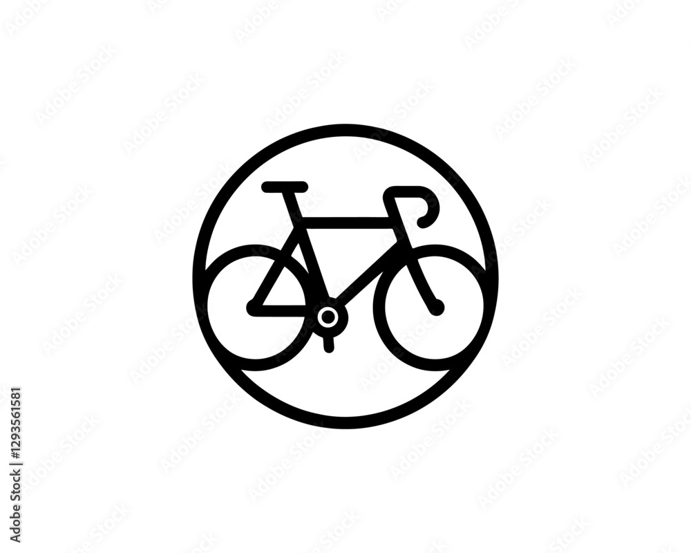 Fototapeta premium bicycle icon vector illustration