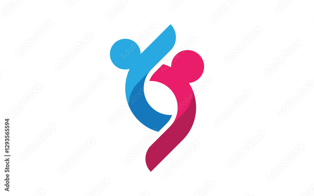 Safe care social community Logo design template Safe care social community Logo design template
