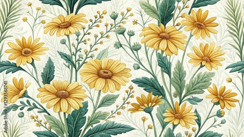 Wallpaper Mural Cozy Chamomile Garden Home Decor Landscape Photography -  Peaceful Floral Art Prints Torontodigital.ca