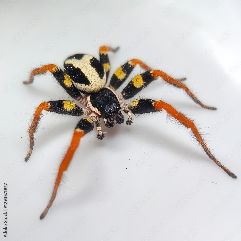 Fototapeta premium Vibrant spider with unique markings