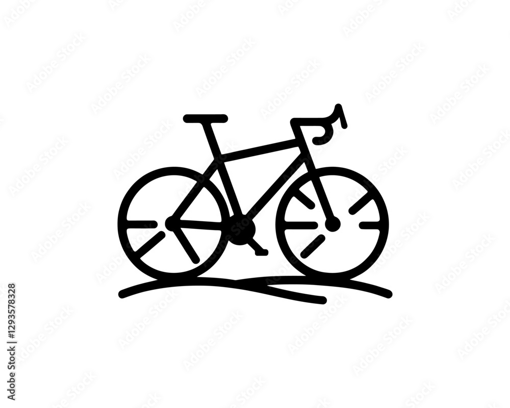 Fototapeta premium vintage bicycle vector illustration