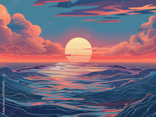 Sunrise on the sea