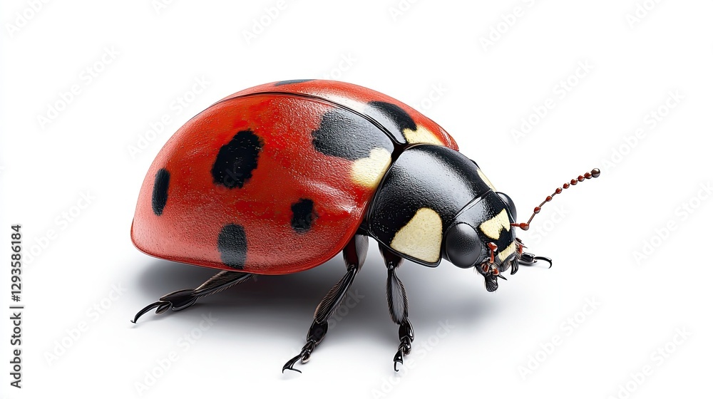 Gorgeous ladybug Isolated ladybug clipart on a white backdrop Gorgeous ladybug Isolated ladybug clipart on a white backdrop