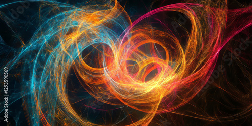 A mesmerizing futuristic AI-driven quantum finance network, displaying glowing cybernetic real-time risk analysis pathways, pulsating holographic decentralized banking grids, and swirling