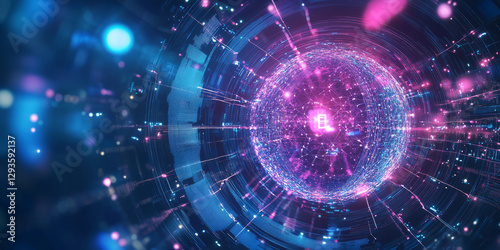 A futuristic AI-driven next-generation 6G communication network, displaying glowing cybernetic ultra-fast data transmission pathways, pulsating holographic low-latency connectivity grids, and swirling