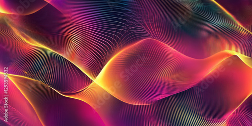 A high-tech abstract background featuring an intricate holographic prism array, refracting neon light into infinite digital patterns. The futuristic cyber composition blends elegance with cutting-edge