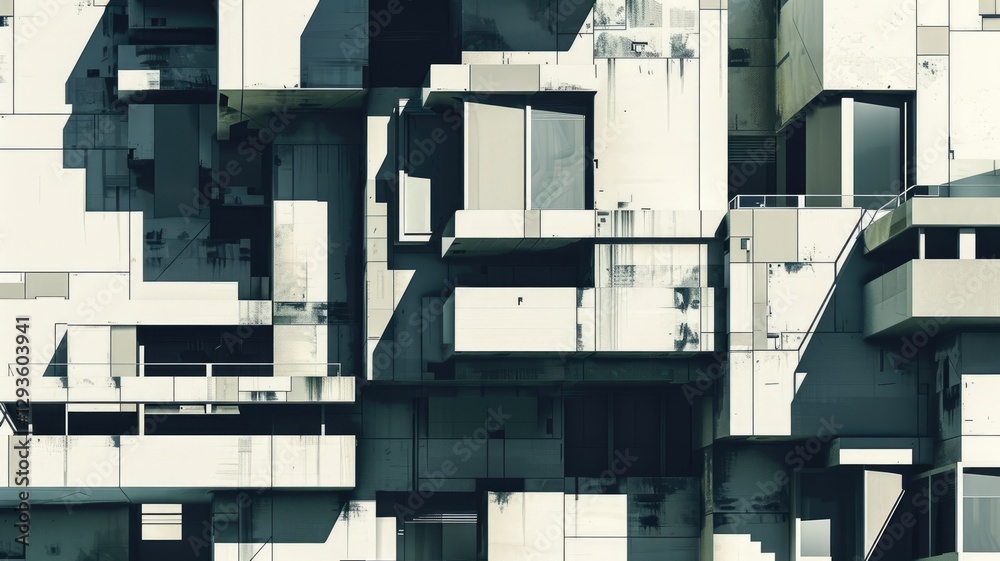 Explore a captivating abstract representation of modern architectural design, showcasing intricate structures and geometric patterns in a unique visual composition. Explore a captivating abstract representation of modern architectural design, showcasing intricate structures and geometric patterns in a unique visual composition.
