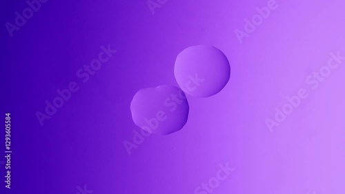 two drops connect into one on a purple gradient background