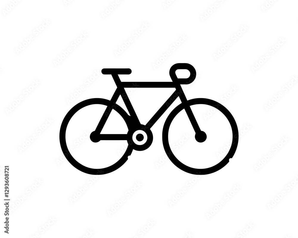 Bicycle icon vector logo template. Line art Bicycle logo design icon symbol vector illustration. Bicycle sign Bicycle icon vector logo template. Line art Bicycle logo design icon symbol vector illustration. Bicycle sign