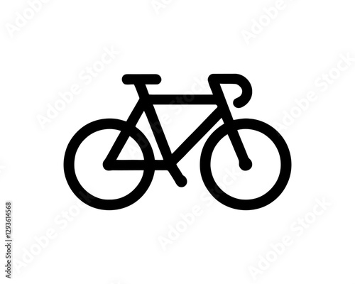 bicycle isolated on white