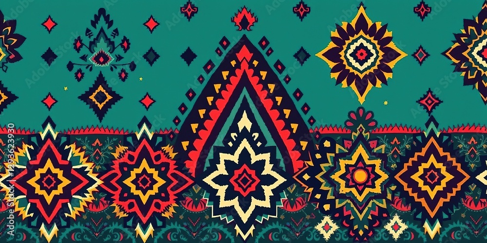 Ethnic Inspired Art Deco Patterns, Tribal Style Backgrounds Ethnic Inspired Art Deco Patterns, Tribal Style Backgrounds