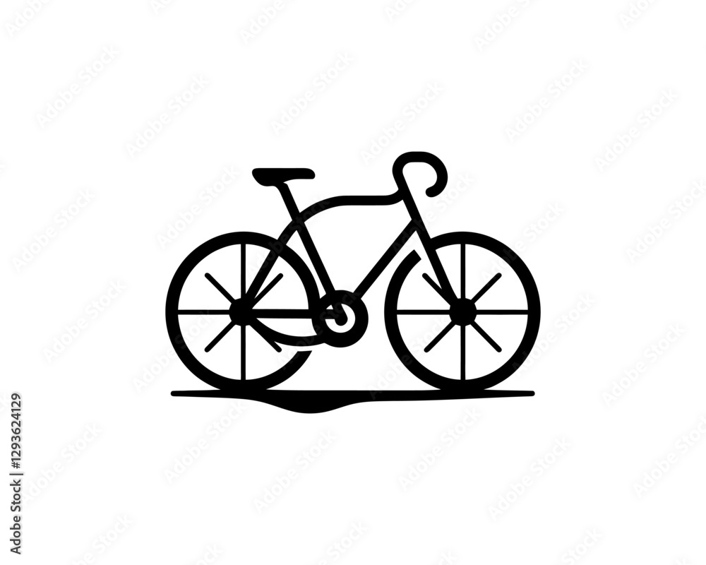 Fototapeta premium vintage bicycle vector illustration