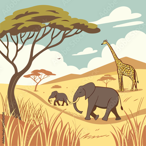 elephants in the wild