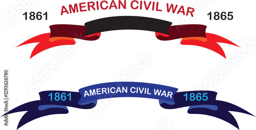 Foto set of ribbons of American Civil War