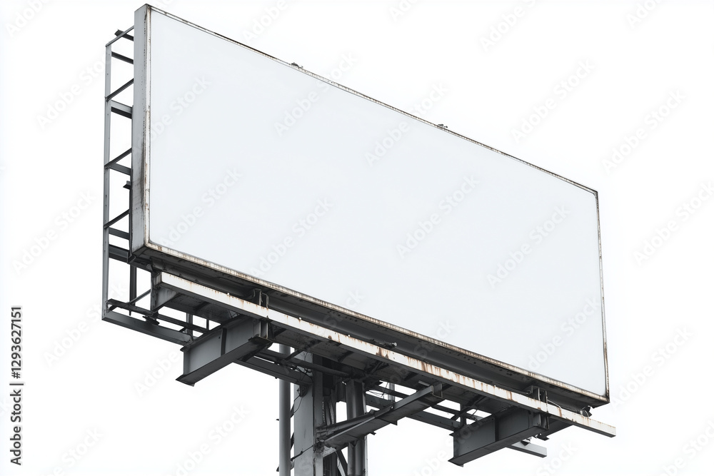 Selective focus white screen for advertisement on big billboard structure, Commercial billboard with blank space. Selective focus white screen for advertisement on big billboard structure, Commercial billboard with blank space.