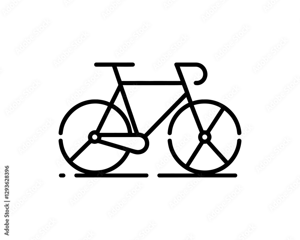 Fototapeta premium bicycle icon vector illustration