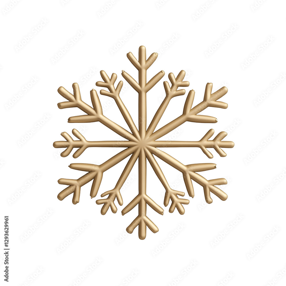 Detailed gold snowflake with symmetrical and intricate patterns cutting through a dark space Detailed gold snowflake with symmetrical and intricate patterns cutting through a dark space