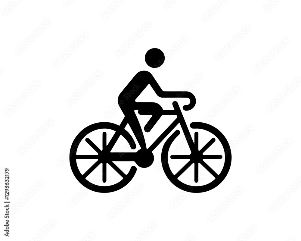 silhouette of a bicycle silhouette of a bicycle