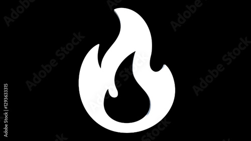 vector illustration of an fire