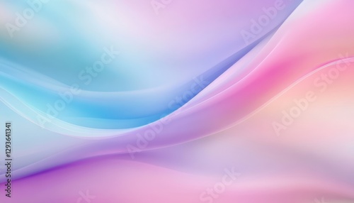 Dreamy Pastel Wave Background with Soft Shimmering Textures