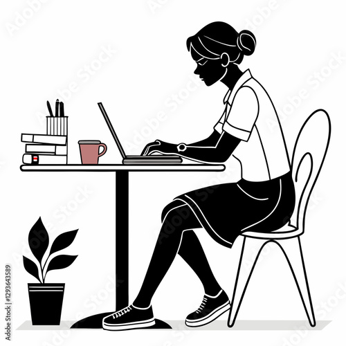 Set Of Business People Silhouettes In Action Vector Illustration Isolated On A White Background .business character
employee management
business leader
corporate illustration
management
