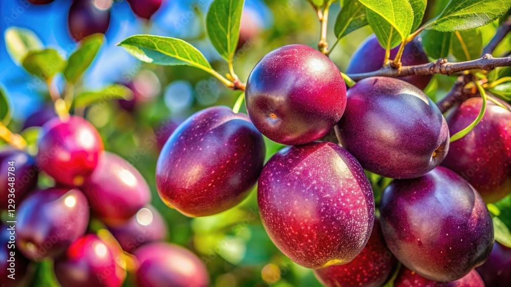 Jambolan Plum Photography: High-Resolution Images of Black Plum, Java Plum, Jambolan Fruit, Indian Blackberry, Syzygium cumini Jambolan Plum Photography: High-Resolution Images of Black Plum, Java Plum, Jambolan Fruit, Indian Blackberry, Syzygium cumini
