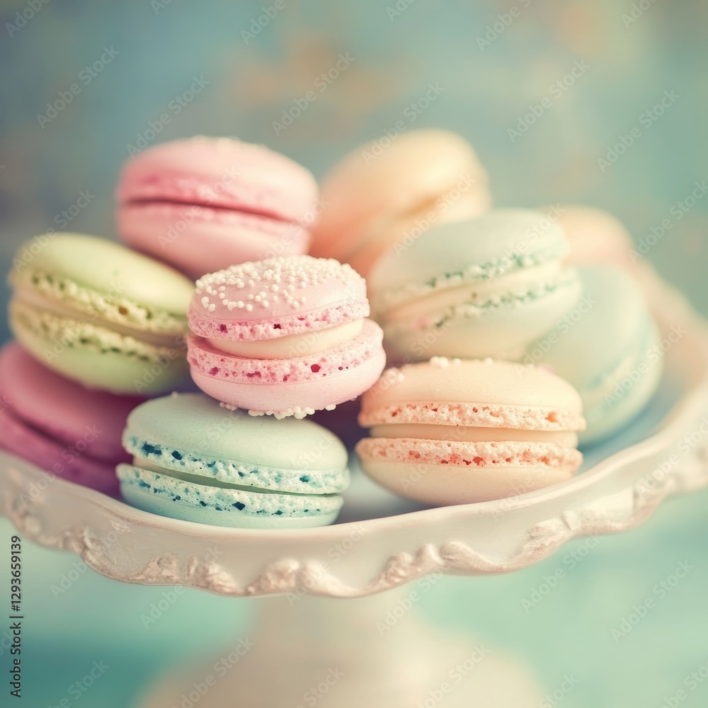 Subtle-hued macarons Subtle-hued macarons