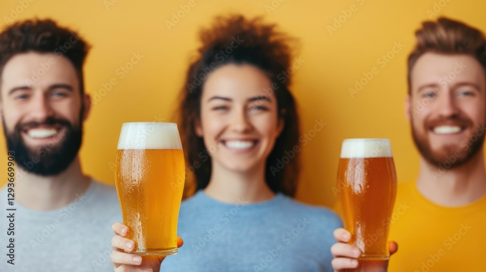 Diverse group of friends sharing laughs and stories while enjoying a beer tasting session in a casual relaxed setting The image captures the joy bonding Diverse group of friends sharing laughs and stories while enjoying a beer tasting session in a casual relaxed setting The image captures the joy bonding