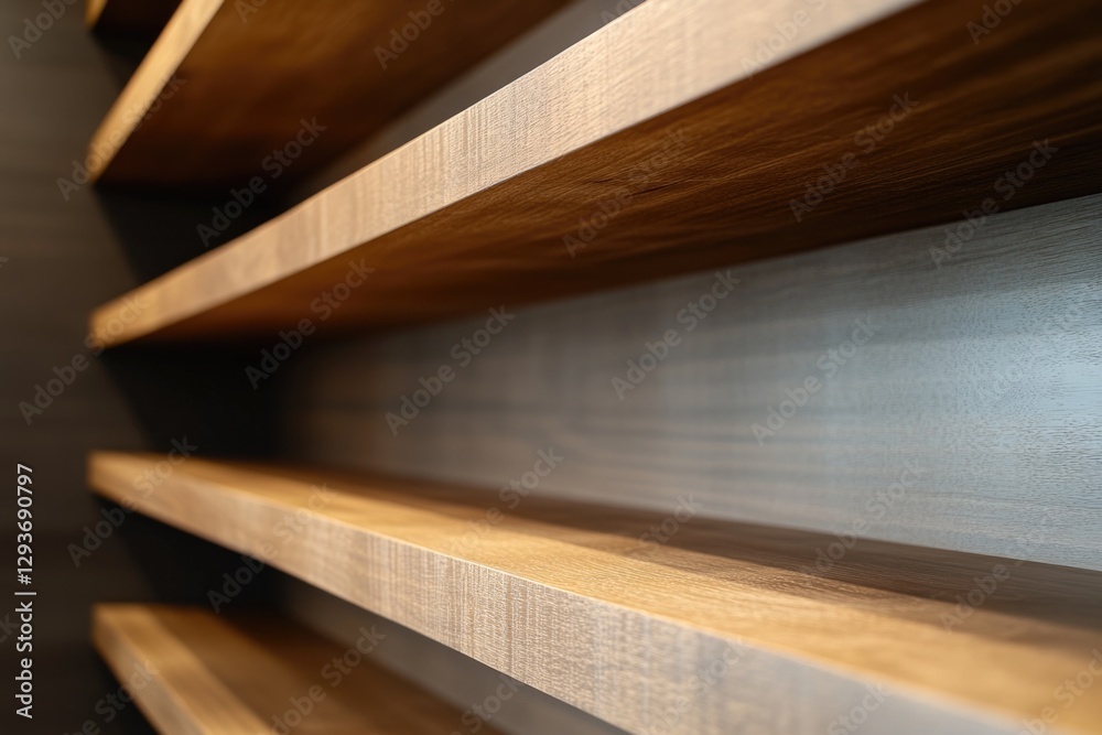A close-up view of a wooden shelf with multiple compartments and wooden shelves, perfect for storing small items or decorative objects A close-up view of a wooden shelf with multiple compartments and wooden shelves, perfect for storing small items or decorative objects
