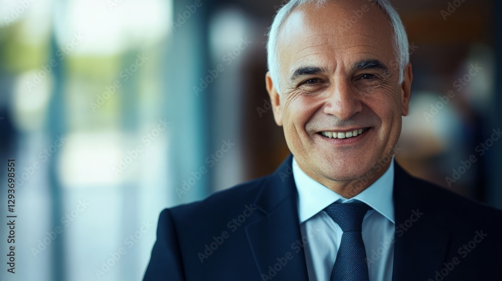 A confident businessman exudes satisfaction, embodying success and professionalism.
A confident businessman exudes satisfaction, embodying success and professionalism.