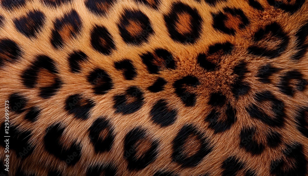 Striking Leopard Skin Pattern Texture Upclose View of a Majestic Cats Fur in the Wilderness, Showcasing Intricate Design and Vibrant Color Scheme Striking Leopard Skin Pattern Texture Upclose View of a Majestic Cats Fur in the Wilderness, Showcasing Intricate Design and Vibrant Color Scheme