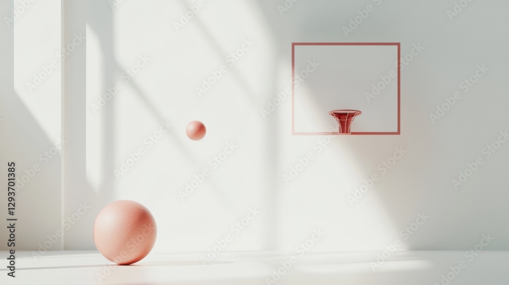 Geometry of the Game: A Study in Light and Shadow on a Bare Court, Where Lines and Angles Define the Space Geometry of the Game: A Study in Light and Shadow on a Bare Court, Where Lines and Angles Define the Space