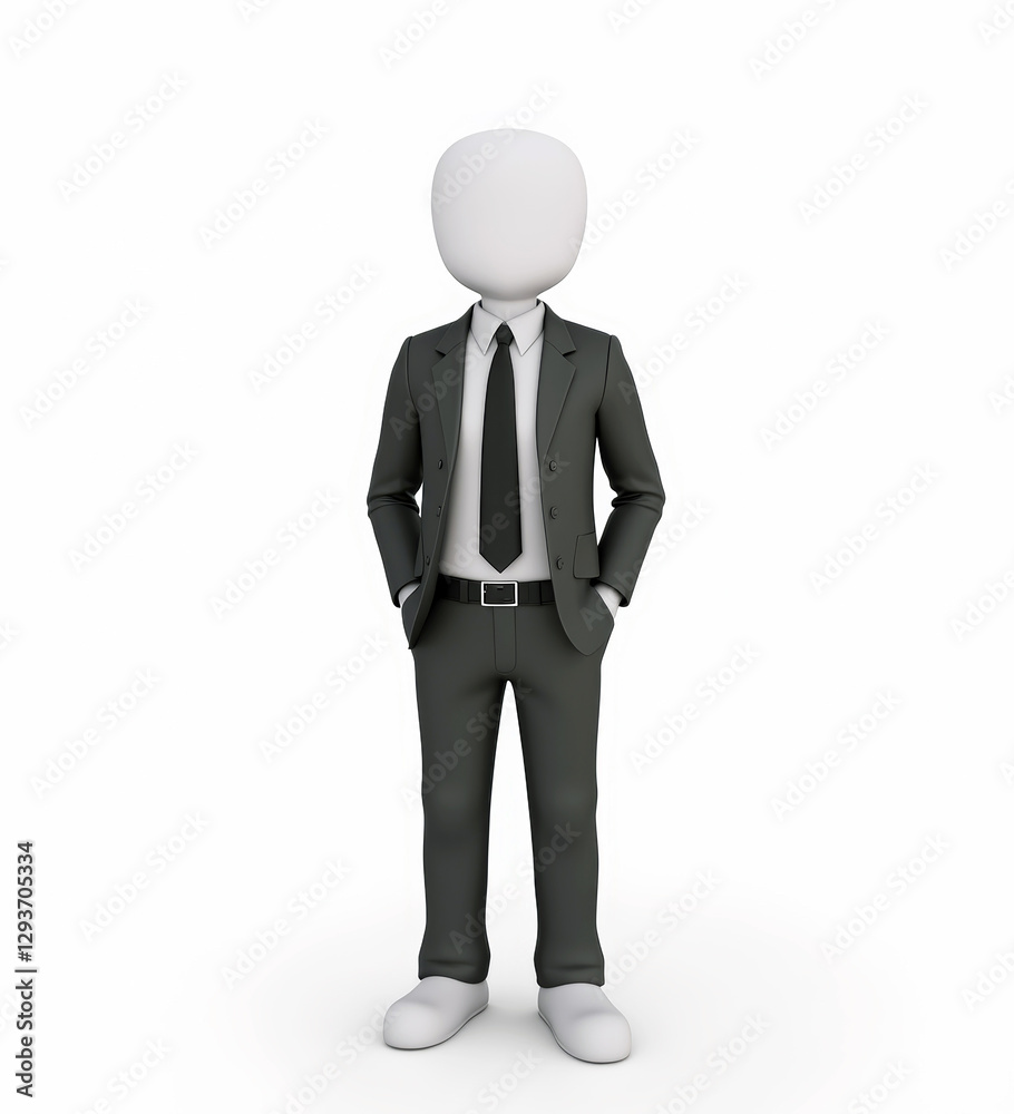 faceless businessman on white background faceless businessman on white background