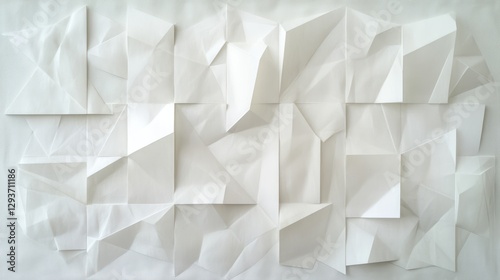 Abstract Origami Paper Sculpture, Minimalist Art Piece, Possible use for design inspiration