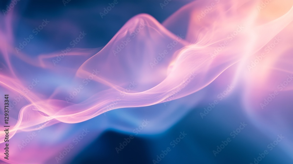 Obraz premium Gradient-lit abstract backdrop evoking a serene and imaginative ambiance. 