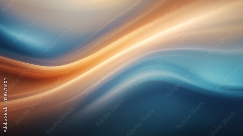 Abstract flowing curves of light, gradient colors, artistic background, design element Abstract flowing curves of light, gradient colors, artistic background, design element