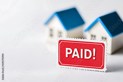 Housing loan paid off, debt-free home ownership dream achieved, financial freedom and stability, security for the future, investment in real estate success