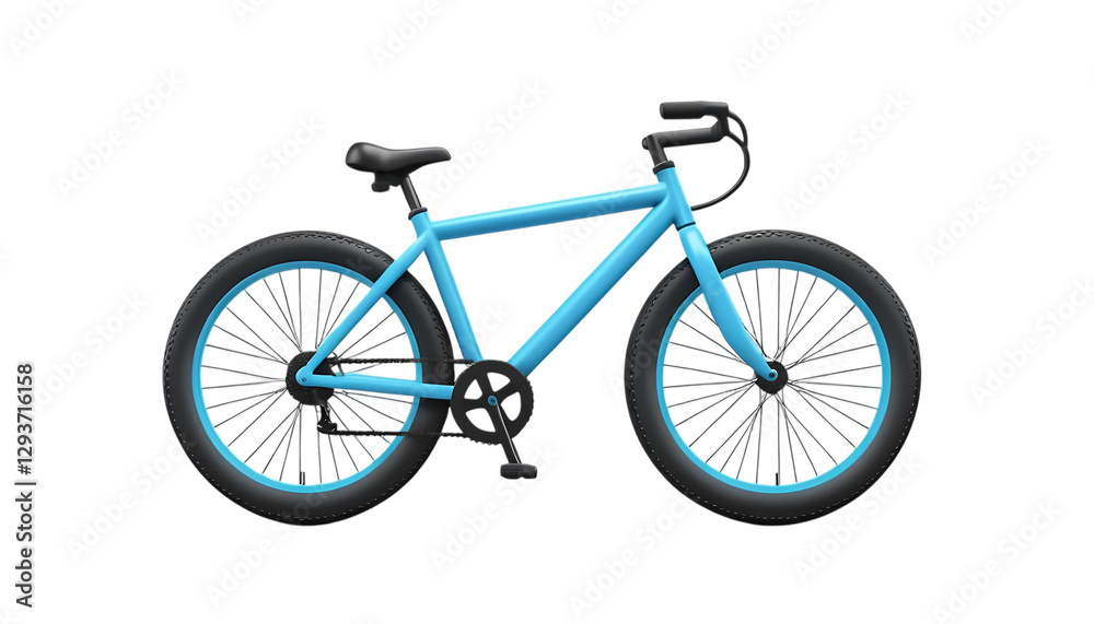 Fototapeta premium bicycle on white background