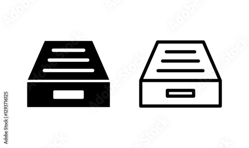 Archive folders icon logo design. Document vector icon. Archive storage icon.