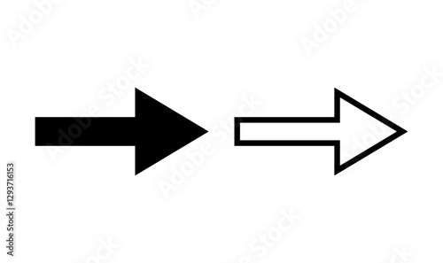 Free Download Arrow icon logo design. Arrow sign and symbol for web design. - GFXLoad
