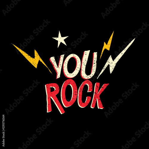 collection of You Rock vector elements